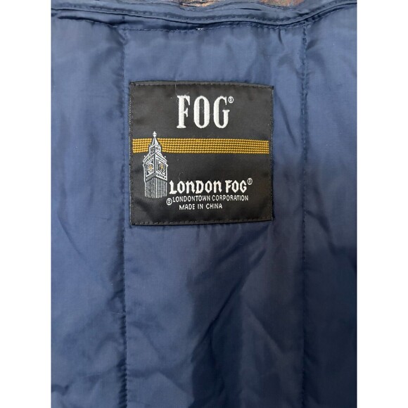 Vintage London Fog Womens Medium Parka Jacket Floral Leaves Brown Insulated 90s - Picture 7 of 16